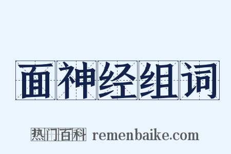 面神经组词是什么意思的图片